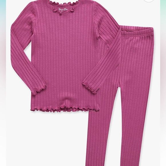 VAENAIT BABY Kids Unisex Girls Soft Pajamas 2pcs Set Pink XS NWT IN PACKAGING‎ - Picture 1 of 6